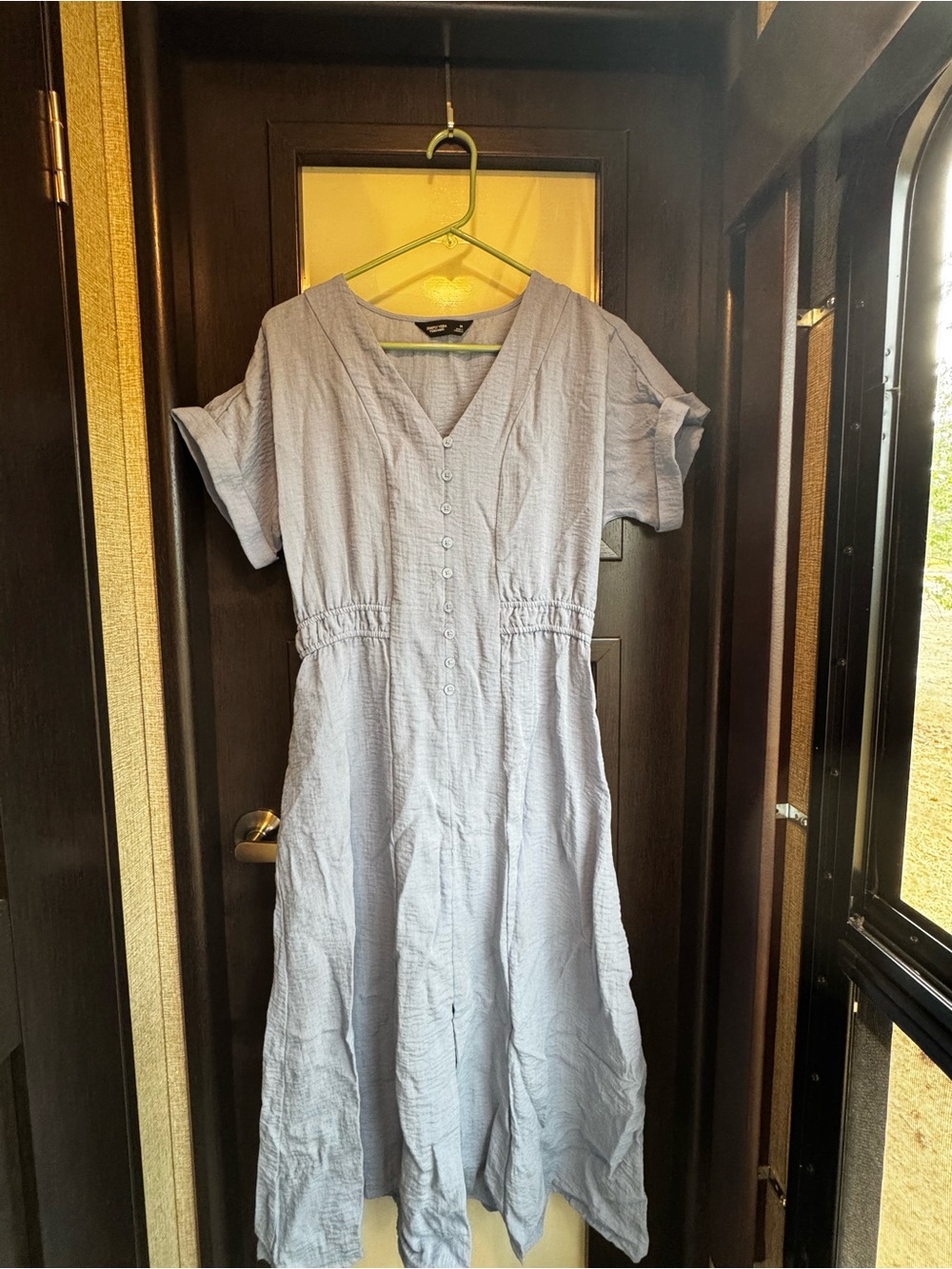 Simply Vera Vera Wang Light Blue Midi Dress M NWOT